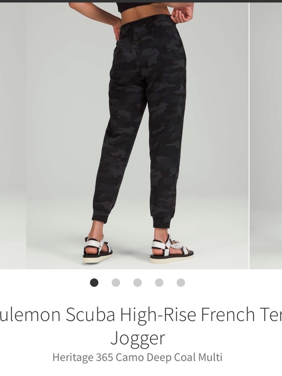 lululemon athletica Pants - Lululemon Scuba High-Rise French Terry Jogger - Heritage 365 Camo Deep Coal